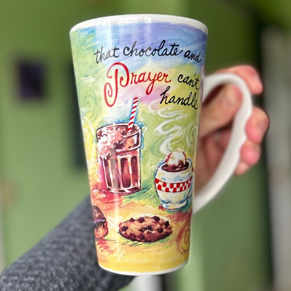 VTG Faith Based Desserts Sweets Silly Tall Kitchen Coffee Tea Mug - Picture 5 of 9